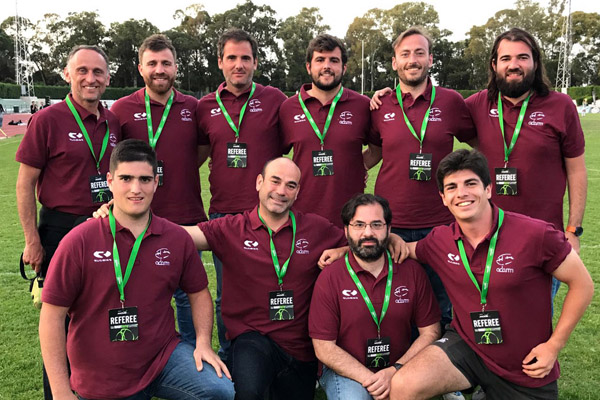 A group of ADARM referees in a tournament in Lisbon.