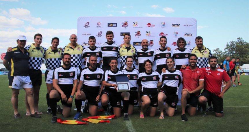 Grupo de árbitros del algarve sevens.